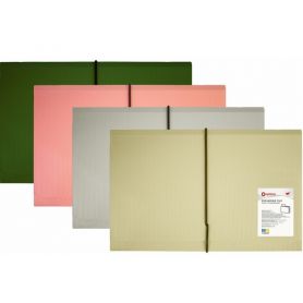 Папка пластиковая А-5 6 отд. на резинке Optima белые разделители полоса ассорти Папка пластиковая А-5 6 отд. на резинке Optima белые разделители полоса ассорти