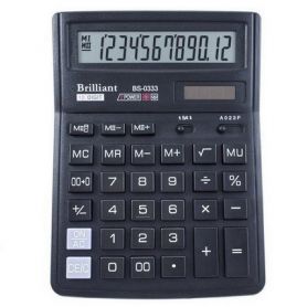 Калькулятор Brilliant 12р. бухг. 2ел.живлення, 192х143х40мм