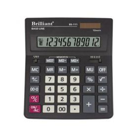 Калькулятор Brilliant 12р. бухг. 2ел.живлення, 204х155х37мм