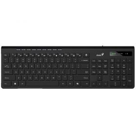 Клавіатура Genius SlimStar дротова, чорна, 230I