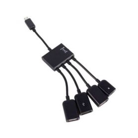 Хаб-USB Lapara LA-MicroUSB-OTG-HUB black Хаб-USB Lapara LA-MicroUSB-OTG-HUB black