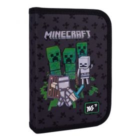 Пенал YES 1 відділення 1 розворот без наповненняMinecraft Team 21х13х3см