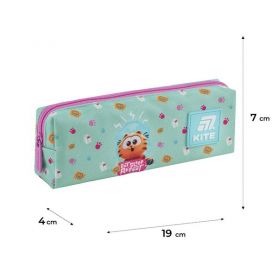 Пенал Kite на блискавці, 1 відділення, Garfield, 19х6,5х3,5см