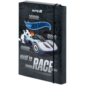 Папка для зошитів В-5 картон на гумці Hot Wheels Kite