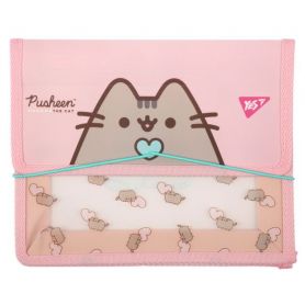 Папка для тетрадей В-5 пл. на резинке Pusheen Yes
