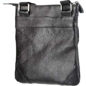Сумка мужская Shvigel 19,5х22х1 черная, кожа