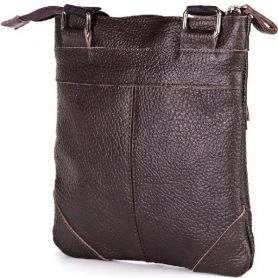 Сумка мужская Shvigel 19,5х22х1 черная, кожа