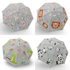 Парасолька дитяча тростина Звірята, напівавтомат