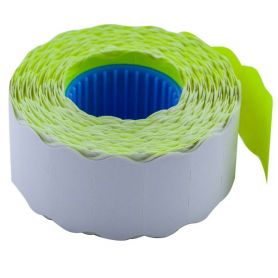 Етикет стрічка 26х12 1000шт фігурна жовта Етикет стрічка 26х12 1000шт фігурна жовта