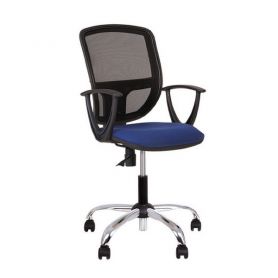 Стілець Betta Сhrom GTР ZT-13, OH/14 сітка спинка сіра, сірий з підлокітниками Стілець Betta Сhrom GTР ZT-13, OH/14 сітка спинка сіра, сірий з підлокітниками