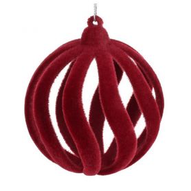 Шар 07см велюр бордо, пластик