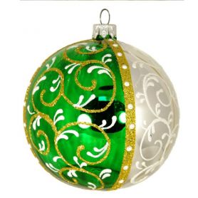 Шар 10см Четыре части геометрии стекло