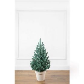 Елка 070см голубая литая в горшке