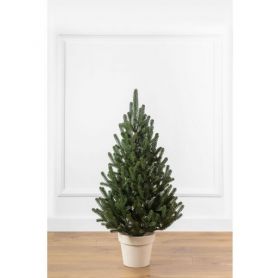 Елка 090см голубая литая в горшке