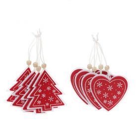 Елка 9см текстиль 4шт/уп (за 1шт) подвеска