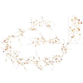 Гирлянда декоративная из бусин крем-перламутр 1,2м