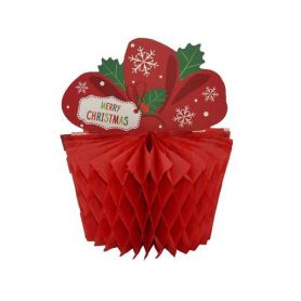 Украшение новогоднее бумажное 22*22см Подарок ANGEL GIFTS