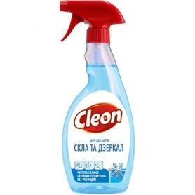 Засіб для миття вікон Cleon 500мл з розпилювачем Морозна свіжість