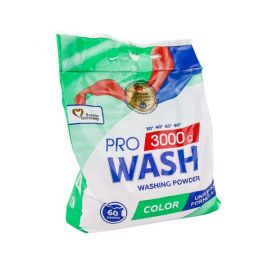 Пральний порошок PRO Wash 3000г для кольорових речей