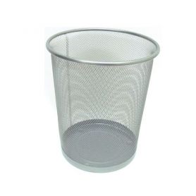 Корзина для паперу металева срібляста J.Otten