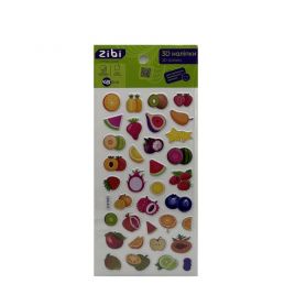 Наліпка 3D 18х9,5см Фрукти Zibi