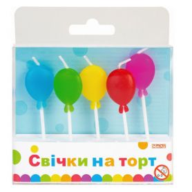 Набір свічок 5 шт Balloons Maxi