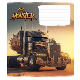 Тетрадь 12л Школярик кл. №3243 Monster cars