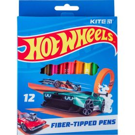Фломастеры 12шт. Kite Hot Wheels в картоне