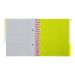 Зошит спіраль В-5 120арк кл з роздільниками кольор, PVC обкл.NEON рожевий, папка на Zip-блискавці BM Зошит спіраль В-5 120арк кл з роздільниками кольор, PVC обкл.NEON рожевий, папка на Zip-блискавці BM