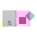 Зошит спіраль В-5 120арк кл з роздільниками кольор, PVC обкл.NEON рожевий, папка на Zip-блискавці BM Зошит спіраль В-5 120арк кл з роздільниками кольор, PVC обкл.NEON рожевий, папка на Zip-блискавці BM