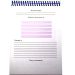 Блокнот А-5 80аркушів лінія, спіраль верхня, картонна обкладинка Блокнот продуктивності