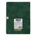Щоденник на гумці А-5 168арк Velour гнучка обкл. зелений, кремовий блок, Buromax Щоденник на гумці А-5 168арк Velour гнучка обкл. зелений, кремовий блок, Buromax