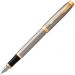 Ручка перова Parker IM 17 Brushed Metal латунь з позолотою