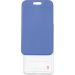 Бейдж вертикальный - чехол дымчатый синий 65х110 (вкладыш 54х85) Soft Touch Axent