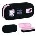 Пенал Kite на блискавці, овальний Hello Kitty 21х8,5х5см
