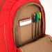 Рюкзак Kite Beauty 1 отделение, мягкая спинка, 2 боковых, 3 передних кармана, красный с цветочным принтом