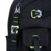 Рюкзак YES TS-43L Just Black 2 отделения, ортопедическая спинка, 5 карманов