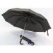 Парасолька чоловіча 3 складання, напівавтомат чорний