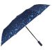 Парасолька жіноча de esse 3 складання, автомат, синій Сяйво Парасолька жіноча de esse 3 складання, автомат, синій Сяйво