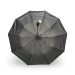 Парасолька чоловіча 3 складання, автомат 10 спиць, чорний з фонариком