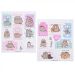 Набор наклеек 2листа Yes Pusheen