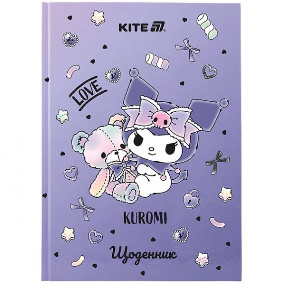 Дневник школьный твердый Kuromi Kite