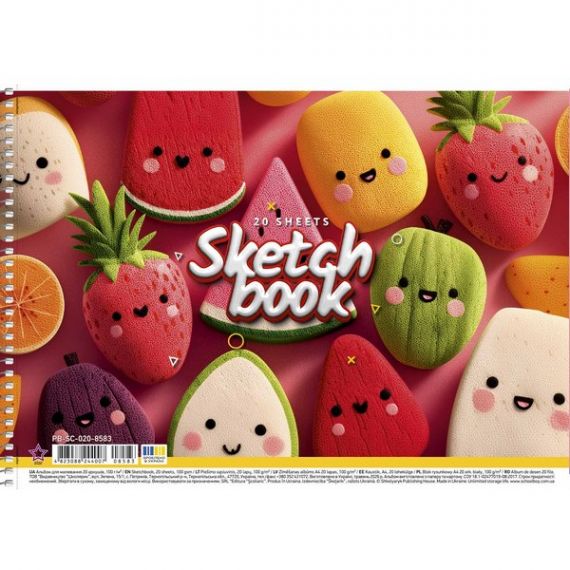 Альбом для малювання 20арк 100г спіраль Школярик Star