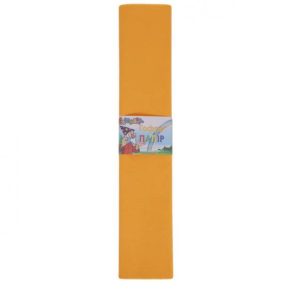 Креп-бумага светло-оранжевая 55% 26,4г/м 50х200см