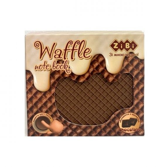 Блокнот ароматизований 100х87мм 80аркушів чисті, WAFFLE Soft touch