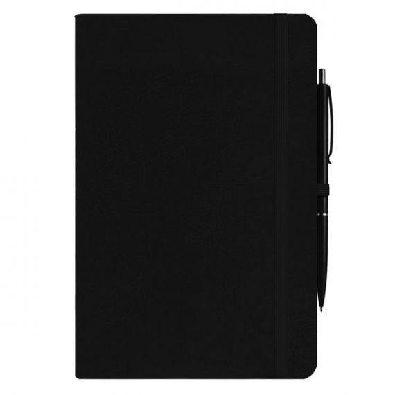 Блокнот на гумці А-5- 64аркуша клітинка, гнучка обкладинка, Vintage чорний, кремовий папір Блокнот на гумці А-5- 64аркуша клітинка, гнучка обкладинка, Vintage чорний, кремовий папір