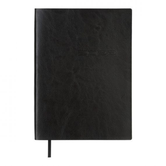 Ежедневник датированный Buromax Ideal мягкая обложка, кремовая бумага, черный