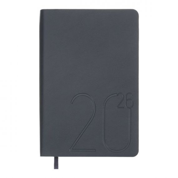 Щоденник датований Buromax 2026 А-6 Dark Morandi, гнучка обкладинка, кремовий папір, темно-синій