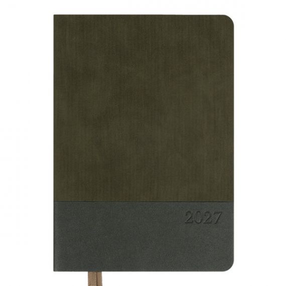 Ежедневник датированный Leo planner 2027 А-5 Velvet темно-зеленый, гибкая обложка, кремовая бумага Ежедневник датированный Leo planner 2027 А-5 Velvet темно-зеленый, гибкая обложка, кремовая бумага