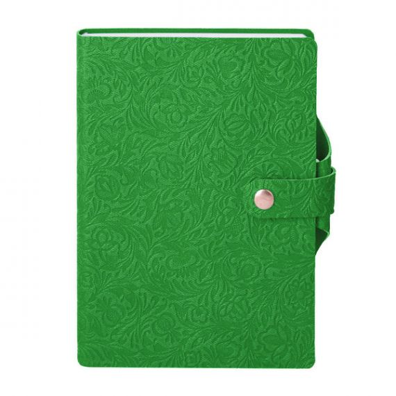 Щоденник на кнопці В-6 160аркушів лінія, шт.шкіра Twill тиснення *Поліграфіст